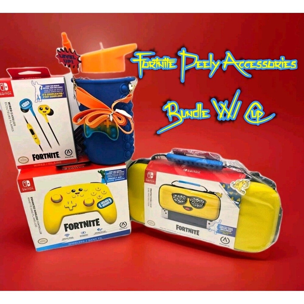 Nintendo Switch Fortnite Peely Accessories Sealed W/ Codes - Choose Your Bundle
